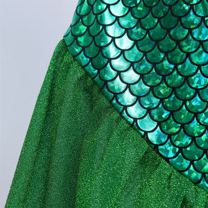 Gaun putri duyung untuk anak perempuan, gaun pesta Natal Halloween, kostum film TV anak-anak - Product Image 6