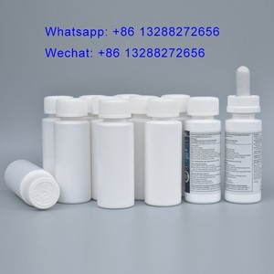 Frasco vacío de minoxidil redondo blanco de 60 ml con tapón a prueba de niños - Product Image 3