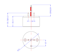 Électroaimant personnalisé BYKH-4225 DC12V 24V, solénoïde puissant avec force d'aspiration de 30 kg, fixation filetée, non standard