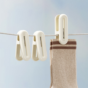 Clothespin <b>Clips</b> Rectangle Plastic Durable Windproof For Clothes Drying And Bed Sheet Fixing - Product Image 1