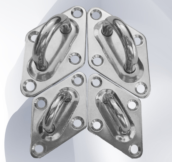 304 Stainless Steel Marine Diamond Eye Plate 5mm Rigging Hardware for Boat Shade Sail Cover Tensioner