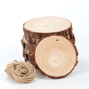 Tranches de bois de 2,5 à 2,8 pouces, morceaux de bois non finis pour les projets d'art et d'artisanat DIY, projets scolaires - Product Image 1