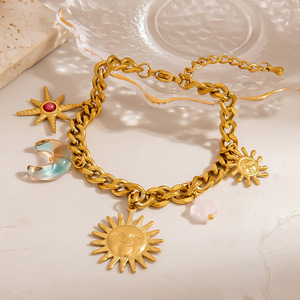 สร้อยข้อมือสุดสวยแฟชั่นจี้รูปผีเสื้อนางฟ้าชุบทอง SL41581เครื่องประดับสำหรับผู้หญิง - Product Image 3