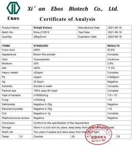 Nuovissimo Lotti di Acido Fulvico 100% Puro e Naturale, Estratto di <span class=keywords><strong>Shilajit</strong></span> in Polvere al 50% in Vendita - Product Image 2
