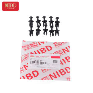NIBD AUTO PARTS Oem Clips de fixation de garniture en <span class=keywords><strong>plastique</strong></span> pour <span class=keywords><strong>Bmw</strong></span> Boot Lining Shields Ducts 51168197908 Carénage Rivets extensibles - Product Image 6