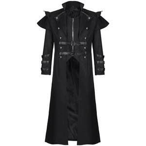 Costume d'Halloween en gros pour hommes adultes : Veste longue fendue de style médiéval, steampunk, assassin, elfe, pirate, gothique, pour cosplay - Product Image 5