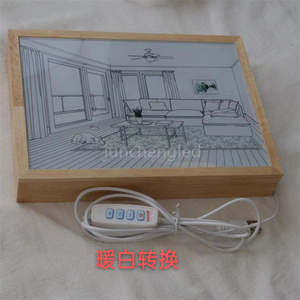 2023 Venta al por mayor Venta caliente <span class=keywords><strong>Pintor</strong></span> Casa Decoración Lámpara de luz Pintura Arte de la pared para la sala de estar - Product Image 2