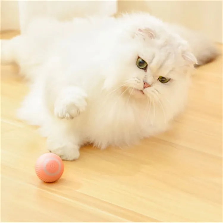 Cat Accessories Smart Toys Electric Cat Ball Automatic Rolling Interactive Toys Training Self-moving Toys for Indoor Playing