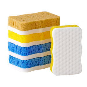 3er Pack High <span class=keywords><strong>Foam</strong></span> Melamin Doppelseitige Wellenform Magic Eraser Schwamm zum Waschen von Geschirr Nano Scrub Schwamm Reinigung für Möbel - Product Image 3
