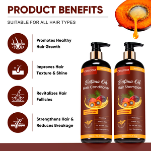 Set di Shampoo e Balsamo Biologico per la Crescita dei Capelli con Olio di Batana Grezzo, Trattamento Riparatore per la Cura dei Capelli a Marchio Privato - Product Image 3