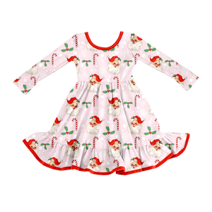 Personalizado otoño calabaza Navidad Halloween niñas vestidos de manga corta venta al por mayor hermana Boutique vestido ropa infantil para niñas - Product Image 4