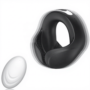 REACH DADA Adult Sperm Lock Ring <b>Remote</b> <b>Control</b> Scrotal Massager Delay Ring for Couples <b>Vibrating</b> Penis Ring-Life Waterproof CE - Product Image 1