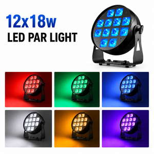 ไฟพาร์ LED RGBAW UV ความสว่างสูง 12x18W สำหรับงานในร่ม คลับ และการแสดงสด - Product Image 4