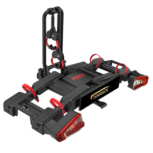 2025 nuevo 03-332 <span class=keywords><strong>bola</strong></span> de remolque plegable E-bike Rack con ruedas luces soporte de matrícula para 2 Fat Tire E-bikes E-bike Carrier - Product Image 4