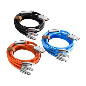 Wholesale Silicone Charge <b>Cable</b> Promotional 3 in 1 Portable Fast Charging Data <b>Cable</b> with Logo for Office - Product Image 1