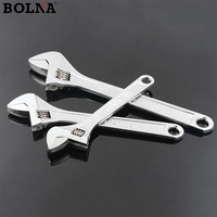 Herramientas Manuales Universales, Llave Inglesa Ajustable de Acero con Alto Contenido de Carbono, Multifunción, Estilo Europeo, 8", 10", 12", 15"
