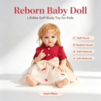 Poupée Reborn réaliste de 22 pouces, corps entièrement en vinyle, aspect de nouveau-né, vêtements assortis, personnalisable, vente en gros, cadeau