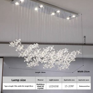 Plafonnier <span class=keywords><strong>LED</strong></span> encastré de luxe moderne français avec capteur de mouvement, cristal, IP33, haut de gamme pour <span class=keywords><strong>chambre</strong></span> et salon - Product Image 5
