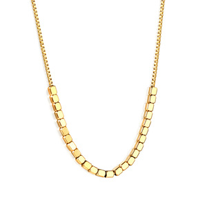 Collar de Cadena para Clavícula Minimalista Europeo Americano con Bolas Doradas, Unisex, para Uso Diario, Diseño Geométrico - Product Image 5