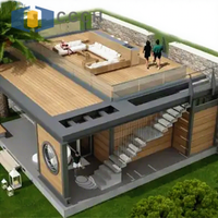 Maison préfabriquée en acier léger CGCH facile à assembler Structure en acier Maisons de structure en acier de qualité de luxe Maison de conteneur thermostatique