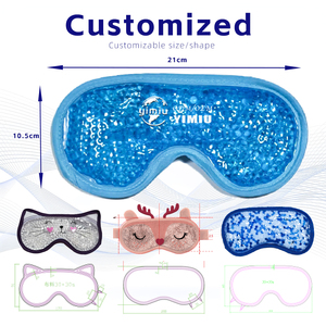 Masque oculaire réutilisable en peluche avec gel froid et chaud pour les yeux gonflés, les cernes, la fatigue oculaire et le soulagement des maux de tête - Product Image 4