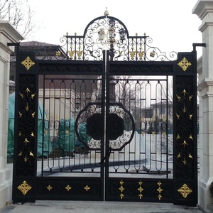 Elegante cancello in ferro battuto moderno fatto a mano - Product Image 6