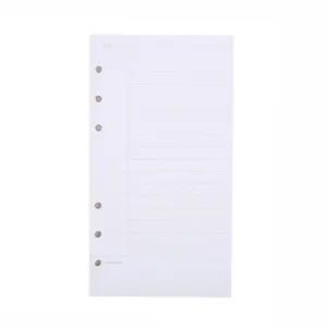 A6 #10, note 6 <span class=keywords><strong>Cornell</strong></span> carpeta de anillas, papel de repuesto para cuaderno en espiral, planificador diario semanal mensual, cuadrícula, línea de puntos, papel en blanco, 100g - Product Image 1