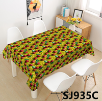 Nappe en PVC de qualité supérieure avec motif cerise rouge 3D, imperméable, anti-taches, lavable, pour cuisine, salle à manger, fête