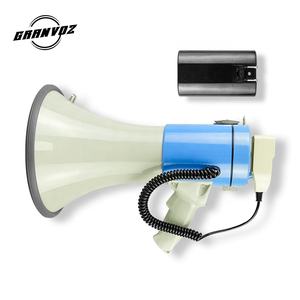 एब्स 50W रिचार्जेबल टॉक सिरेन मेगाफोन 12v के साथ bt usb sd प्लास्टिक वायरलेस मेगाफोन ER-68USB का - Product Image 3