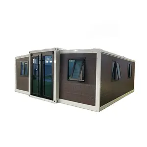 Luxury modern style modular fully customized glass wooden tiny house prefab living container home