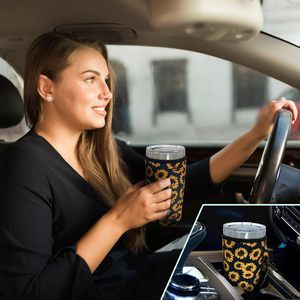 Manchons isolants en néoprène avec poignée pour gobelets de 20 oz, manchon réutilisable pour café glacé, compatible avec <span class=keywords><strong>Starbucks</strong></span> - Product Image 5