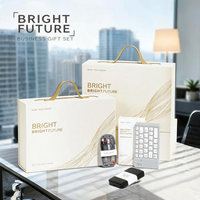Ensemble cadeau technologique d'entreprise avec logo personnalisé, souris sans fil, clavier, batterie externe pour kit de bienvenue des employés, événement professionnel