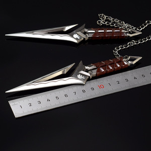 มีดใบมีดสแตนเลสลายคลื่นสีดำ งานฝีมือโลหะเต็มรูปแบบ สำหรับเกม Valorant รุ่น Contract Game - Product Image 6