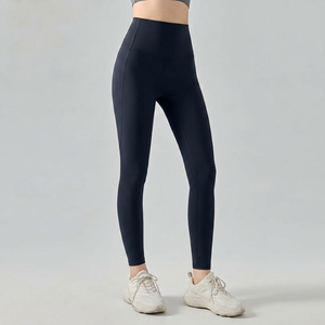 Leggings de yoga taille haute pour femmes, dos en V, effet seconde peau mat, ultra doux, séchage rapide, extensibles, pour l'entraînement et le sport, vente en gros - Product Image 3