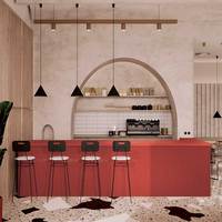 DCT GS1014 Pierre de quartz rouge de qualité industrielle moderne, finition haute adhérence, stabilité structurelle, ignifuge, écologique, conçue pour une utilisation technique
