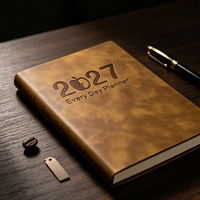 Carnet personnalisé à reliure cousue en cuir, couverture rigide A5, cadeau promotionnel pour entreprise et bureau