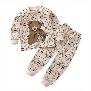 Conjunto de Sudadera con Capucha y Pantalones de Algodón Ligero de Alta Calidad para Niños, Traje Deportivo de Primavera, Colores y Tallas Personalizadas, Pedidos al por Mayor ODM - Product Image 1