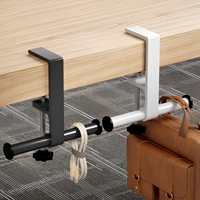 Crochets muraux doubles en aluminium robuste KEGAO pour bureau, installation sans perçage, pour suspendre manteaux et sacs dans les dortoirs étudiants et les bureaux