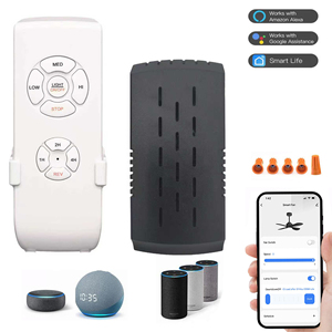 Kit de Control Remoto Inteligente para Ventilador de Techo con WiFi, Control Remoto para Ventilador de Techo de Tres Velocidades con Interruptor de Luz y Función de Reversa - Product Image 1