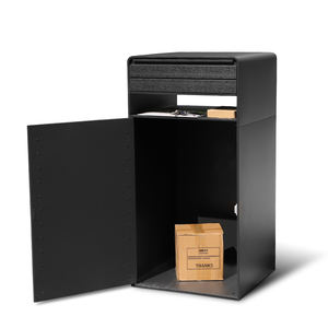 Boîte aux lettres postale extérieure personnalisée avec PS, cour en bois, boîte aux lettres pour journaux d'extérieur, boîte de dépôt de colis de grande capacité pour appartement - Product Image 3