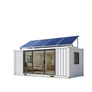 Maison conteneur avec panneaux solaires, design moderne, utilisation pour bureau, forme rectangulaire, solution complète - Product Image 4
