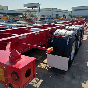 Heavy Duty Factory Custom Truck <b>Trailers</b>, 40ft Shipping Container Chassis Skeleton Semi-<b>Trailer</b> for Sale - Product Image 1