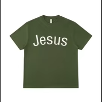 Camisetas Personalizadas para Hombre, 240 g/m², Algodón Grueso, Estampado Puff, Bordado Frontal, Estilo Urbano, Camiseta Blanca Oversize