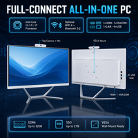Ordinateurs tout-en-un T3 22 24 27 pouces, écran plat 1920x1080, Intel Core I3 I5 I7, DDR4 32 Go, SSD 2 To, support VESA, 6x USB, Windows 11 AIO