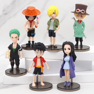 Gran Oferta 6 unids/set figuras <span class=keywords><strong>de</strong></span> dibujos animados japoneses <span class=keywords><strong>One</strong></span> Pieces Anime Luffy Sanji Zoro <span class=keywords><strong>Ace</strong></span> <span class=keywords><strong>figura</strong></span> PVC <span class=keywords><strong>figura</strong></span> <span class=keywords><strong>de</strong></span> acción - Product Image 1