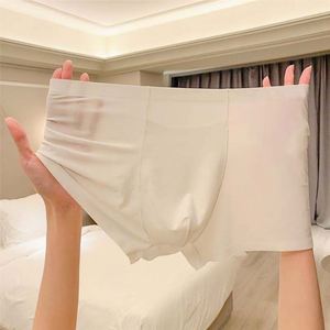 Calzoncillos Boxer Deportivos de Seda Helada para Hombre 2024, Transpirables, Blancos, Tejidos, Talla XXL, con Logotipo en la Cintura, Ecológicos, Antibacterianos, de Tiro Medio - Product Image 1