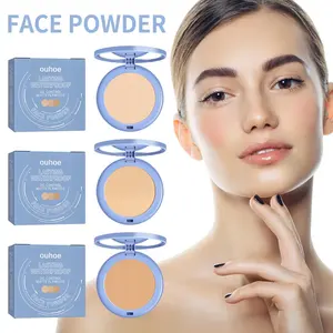 Nouveau visage imperméable pressé réglage poudre fond de teint longue durée mat contrôle de l'huile maquillage naturel poudre minérale cosmétiques - Product Image 3