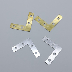 Metal Right Angle <b>Brackets</b> Gold And <b>Silver</b> Small Corner Fixing Tools For Photo Frame Durable Iron Stainless Steel Plating - Product Image 1