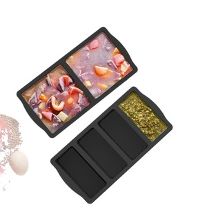 Silicone Freezer Trays <b>Large</b> Size With Lid Oven Dishwasher <b>Safe</b> Food Storage Mold 500Ml 250Ml For Cooking And Freezing - Product Image 2