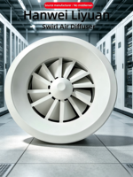 Diffuseur d'air moderne réglable pour système CVC, grille de sortie à turbine rotative en alliage d'aluminium pour hôpitaux et aéroports